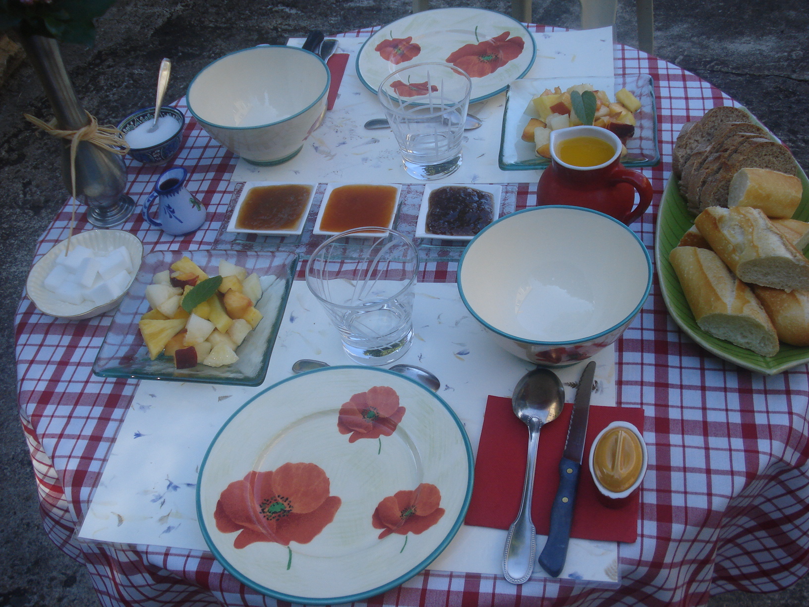 petit-déjeuner d`été