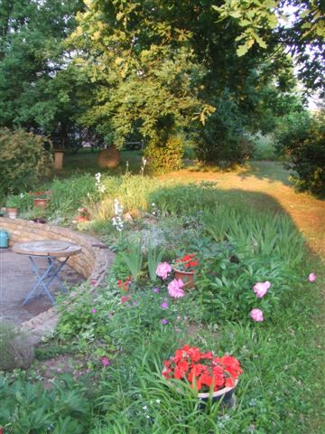 Terrasse fleurie